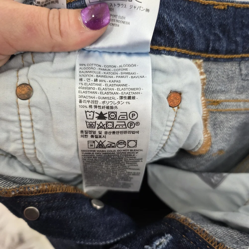 Levi's Men's Dark Blue Straight Leg Jeans
